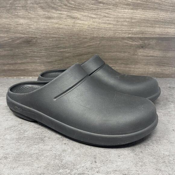 OOFOS OOclog Recovery Slip On Shoes Mens Size 10 Black